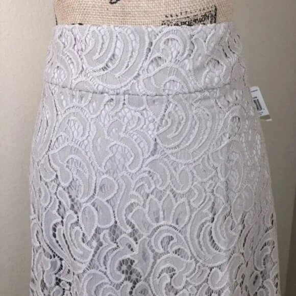Alfani French Stone Lace Skirt 12 NWT - Picture 2 of 6